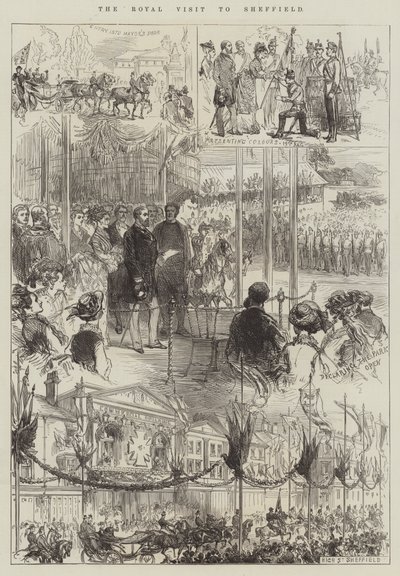 La visita real a Sheffield de Sir John Charles Robinson